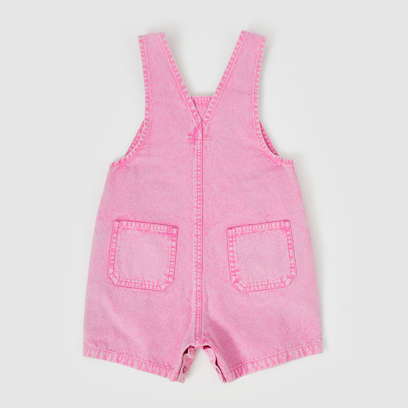 Burton Denim Overalls, Washed Bubblegum