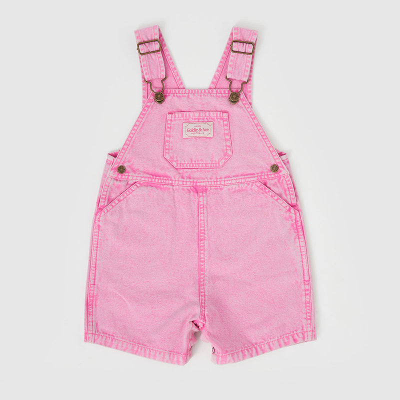 Burton Denim Overalls, Washed Bubblegum