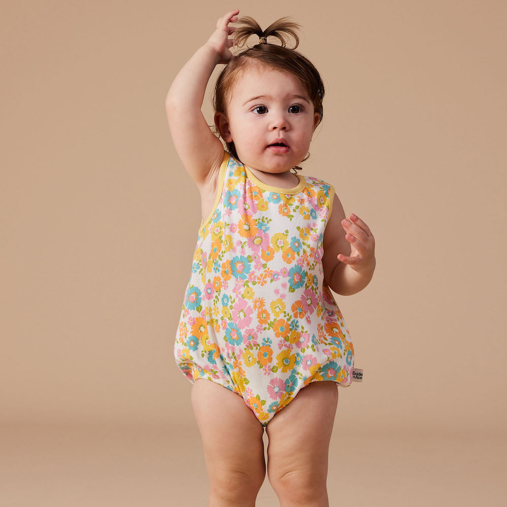 Flower Child Bubble Romper