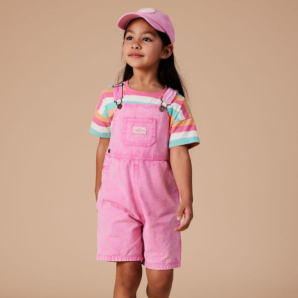 Burton Denim Overalls, Washed Bubblegum