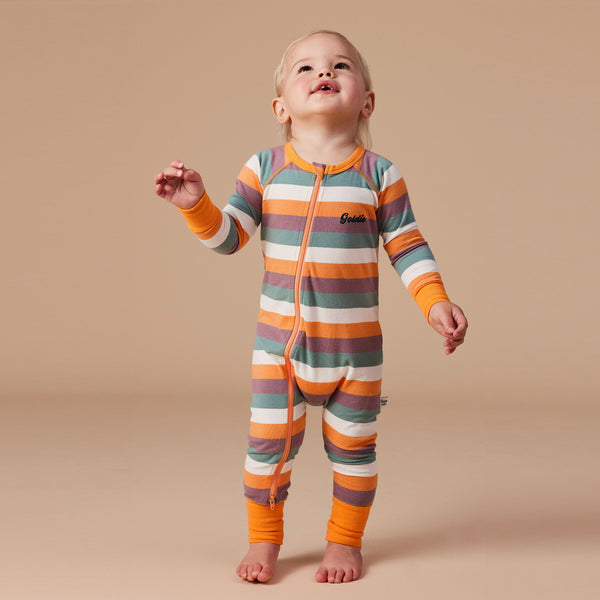 Nostalgia Stripe Zipsuit