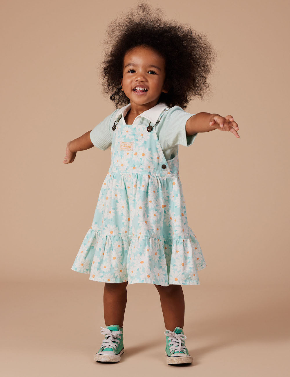 Tully Tiered Pinafore, Daisy Delight