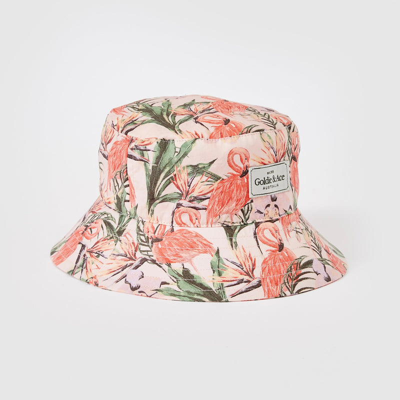 Goldie Bucket Hat, Flamingo