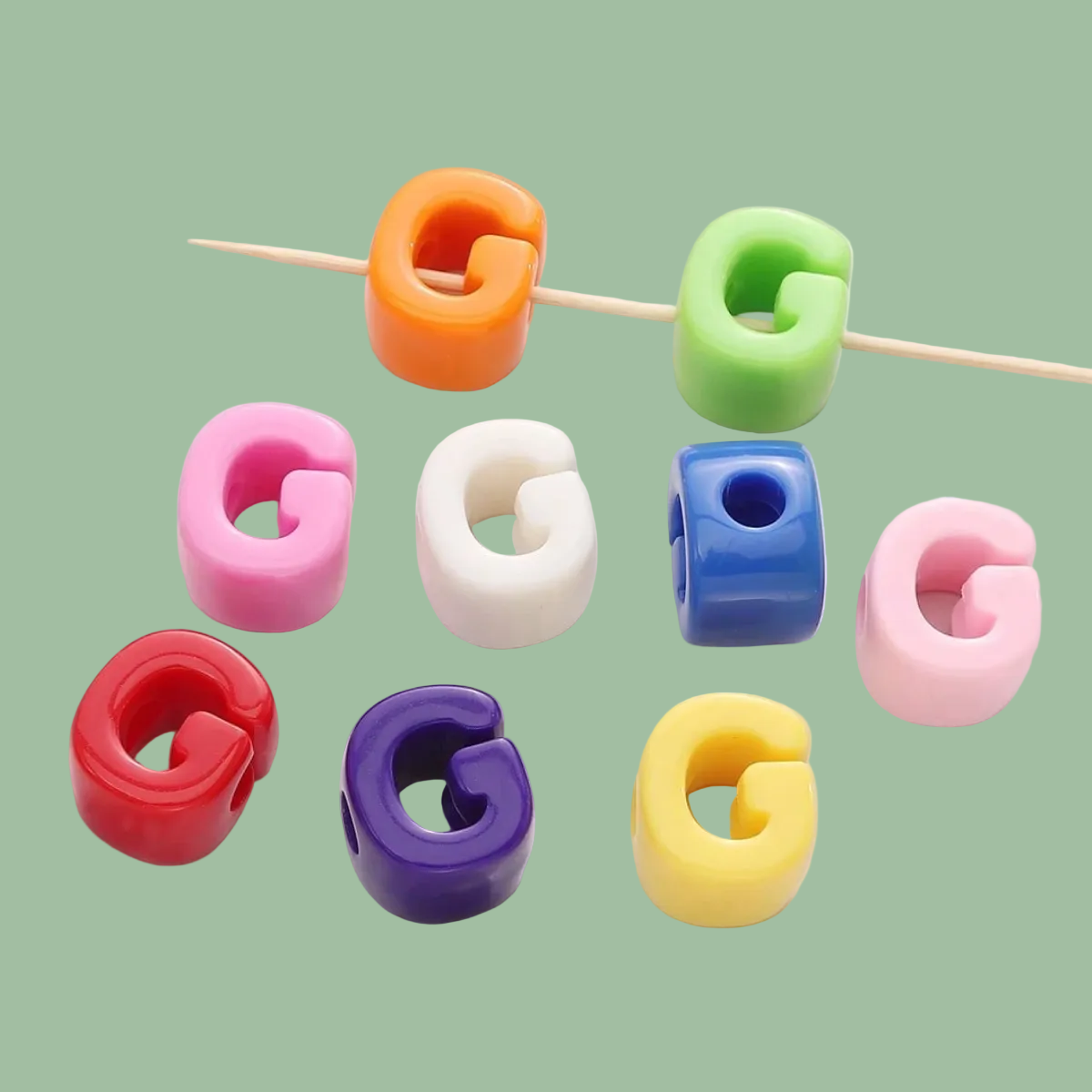 Chunky Letter Charms.