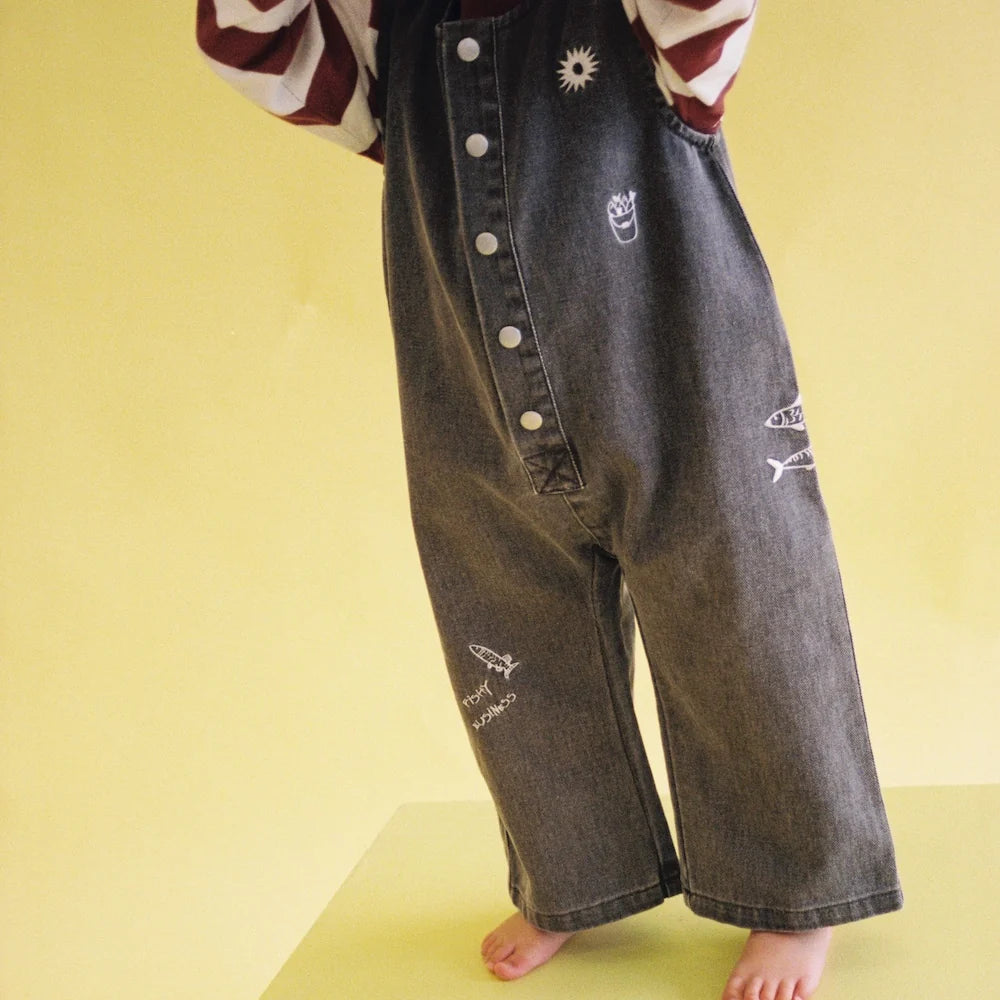 Fishy Business Denim Jumpsuit