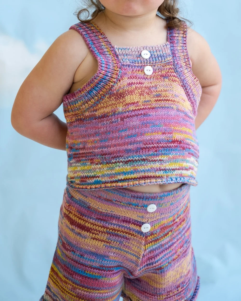 Knitted Shorts, Rainbow
