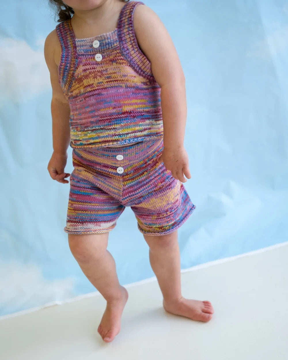 Knitted Singlet, Rainbow