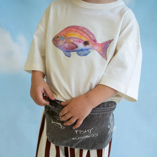Perch Fish Tee, Cream