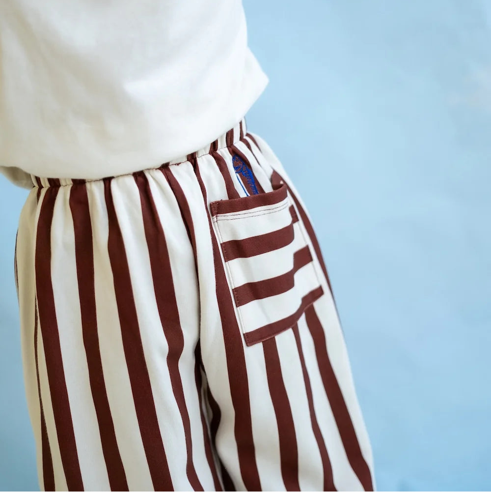 Organic French Terry Striped Pants