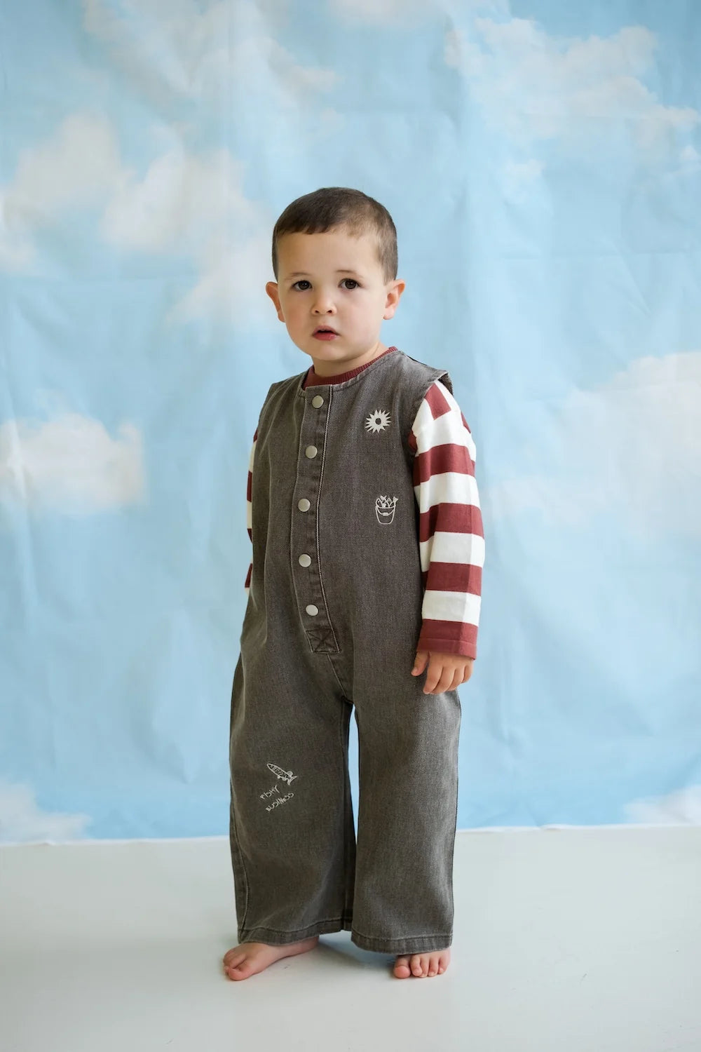 Fishy Business Denim Jumpsuit