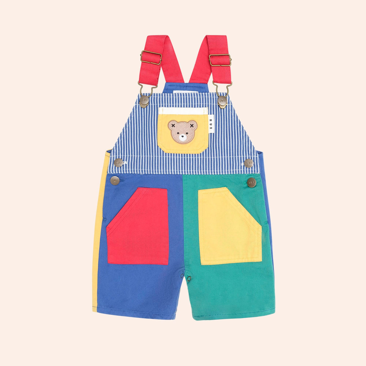 Colour Block Pocket Shortall