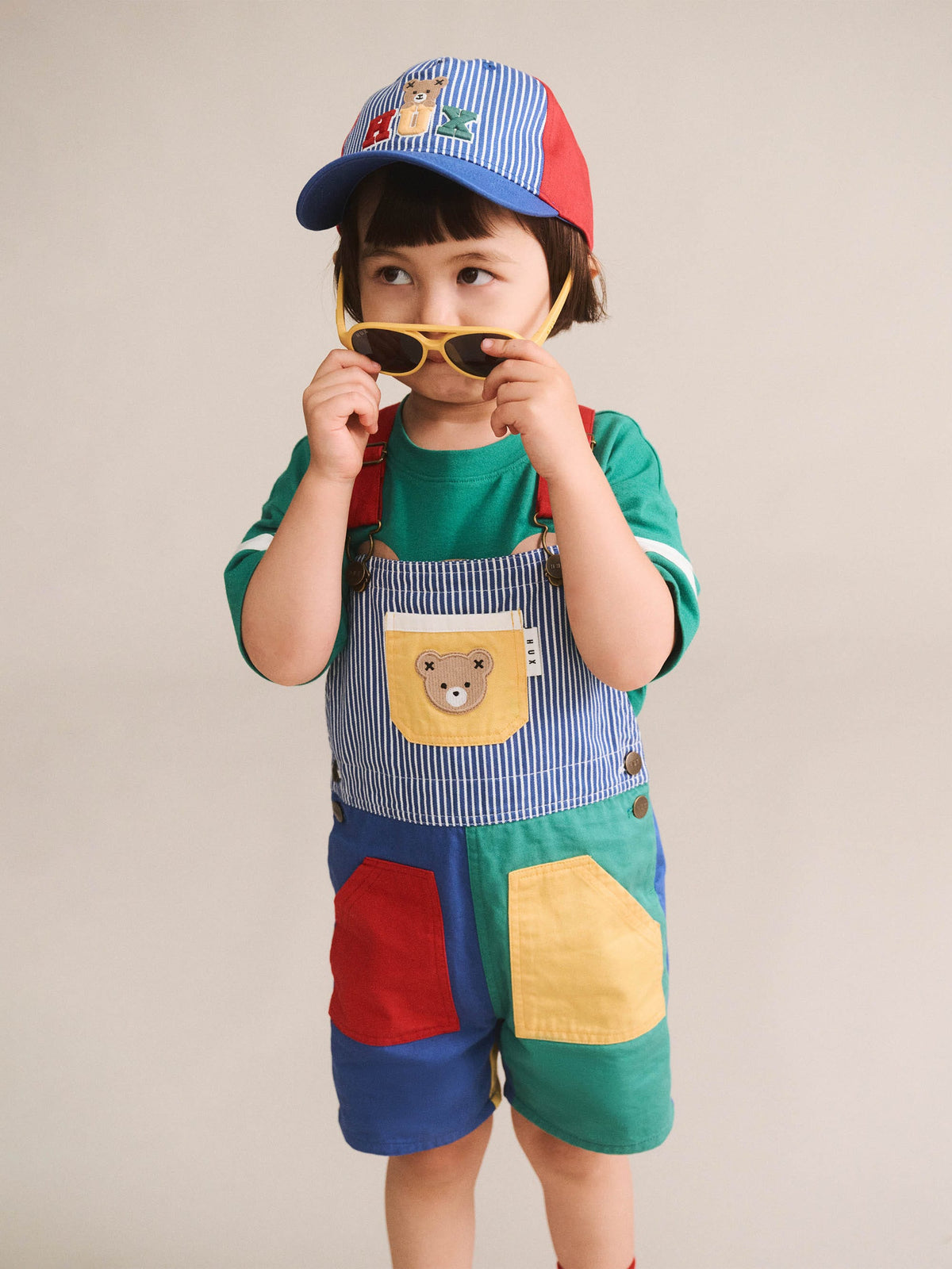 Colour Block Pocket Shortall