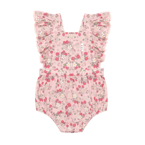 Vintage Strawberry Frill Playsuit