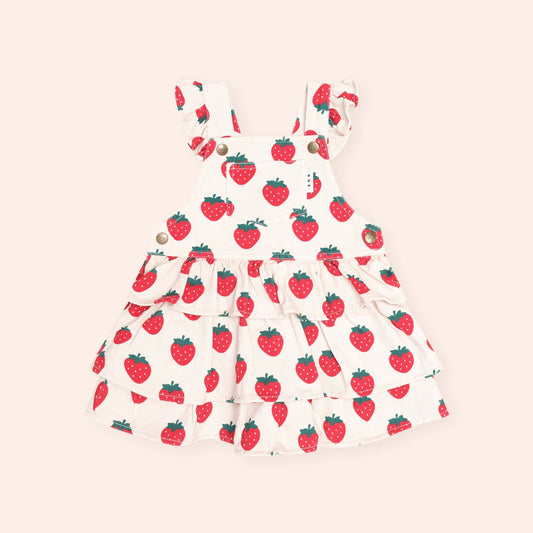 Strawberry Tiered Pinafore