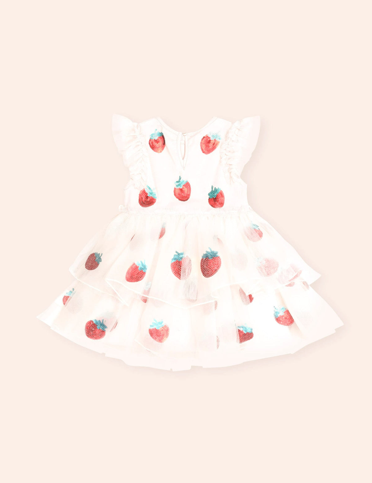 Sequin Strawberry Tulle Dress
