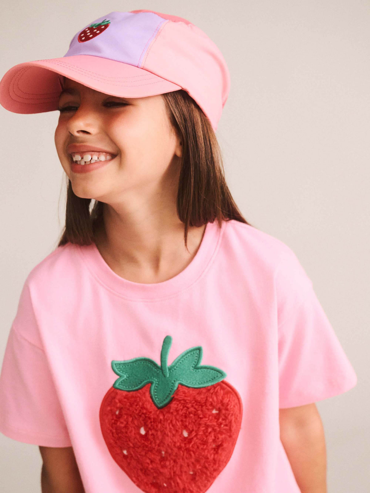 Furry Strawberry Slouchy Tee