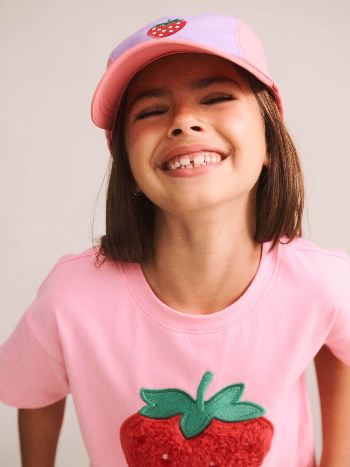 Furry Strawberry Slouchy Tee
