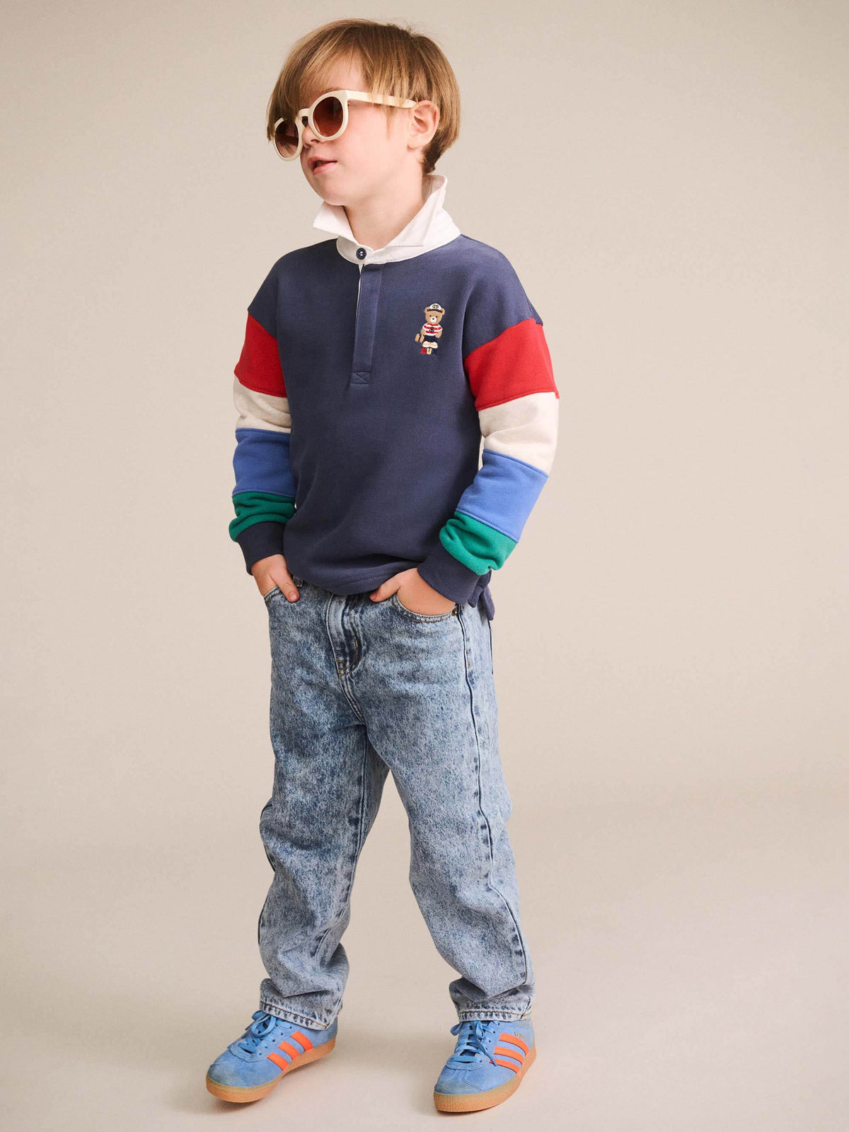 Nautical Hux Spliced Fleece Polo
