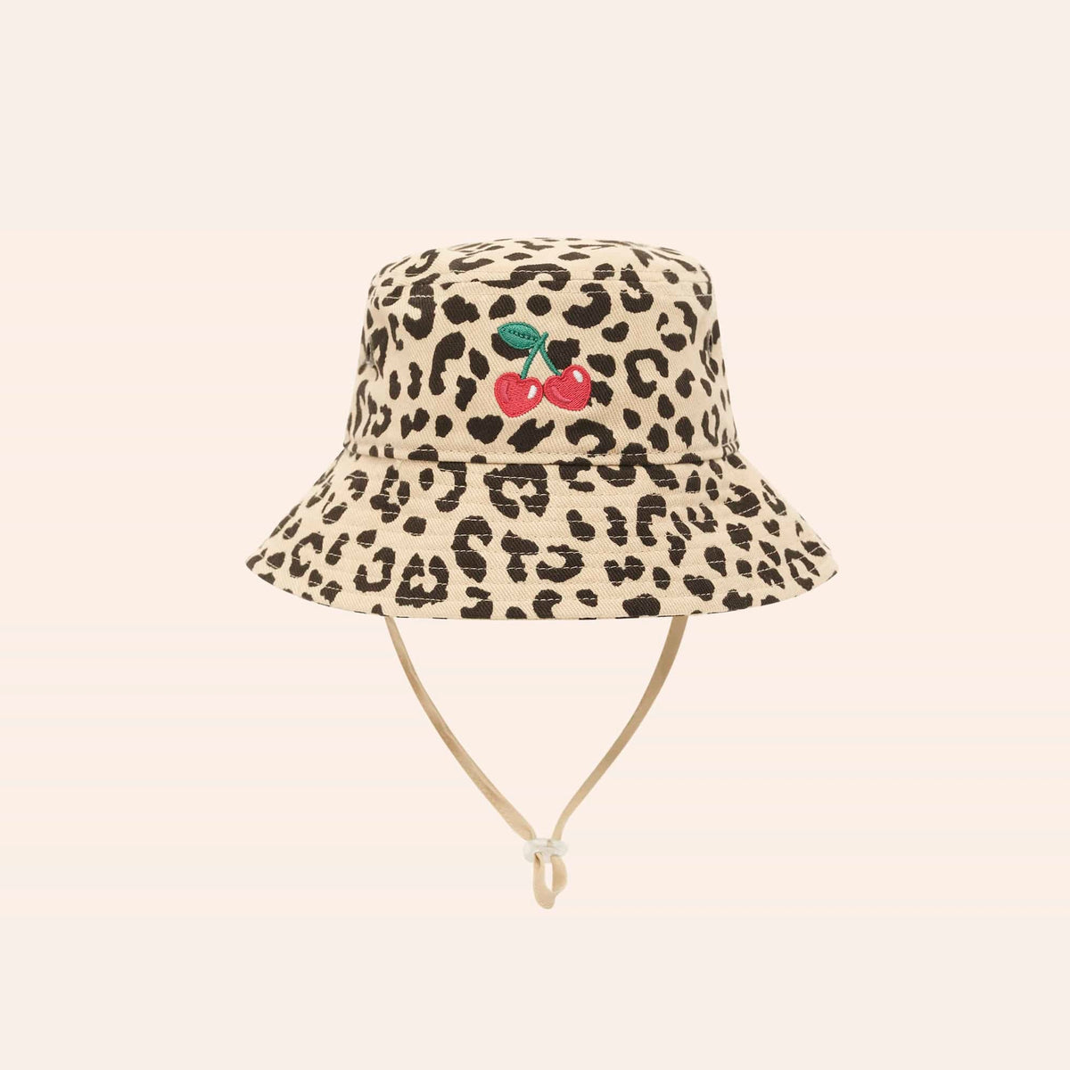 Leopard Cherry Bucket Hat