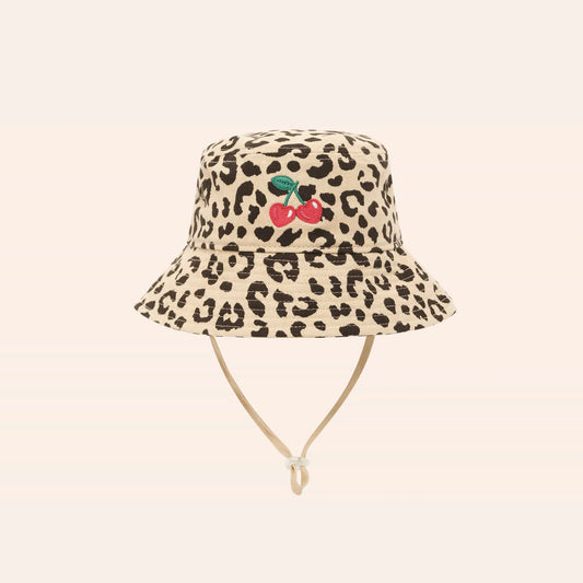 Leopard Cherry Bucket Hat
