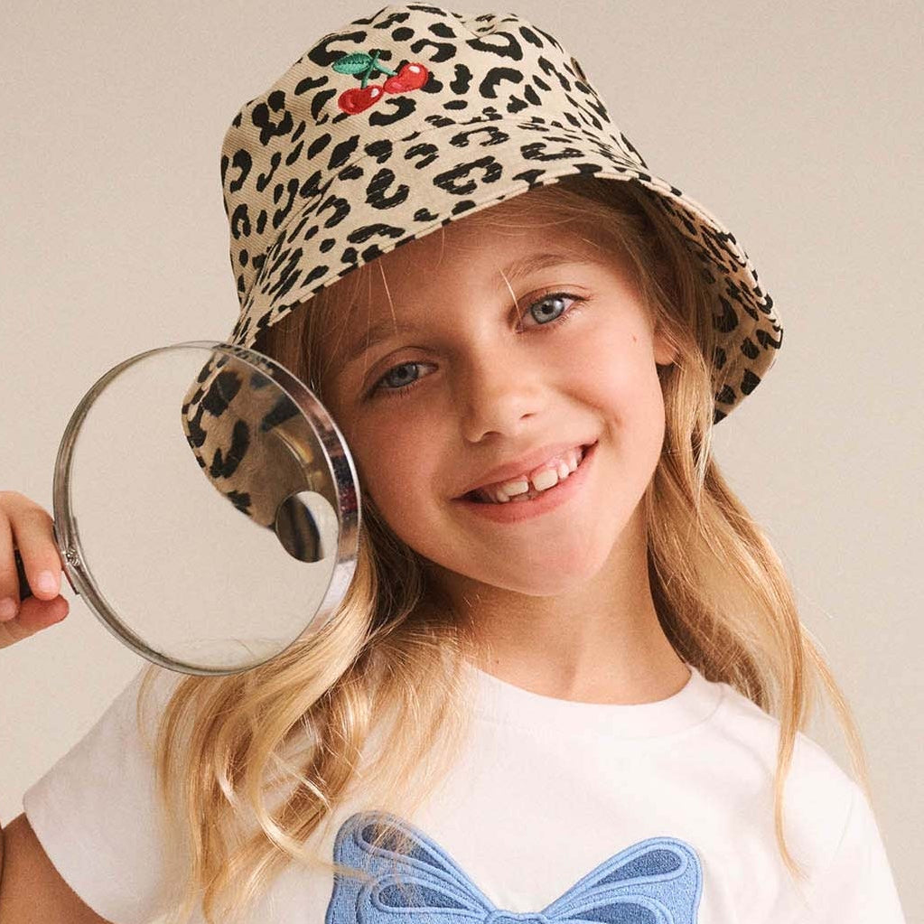 Leopard Cherry Bucket Hat