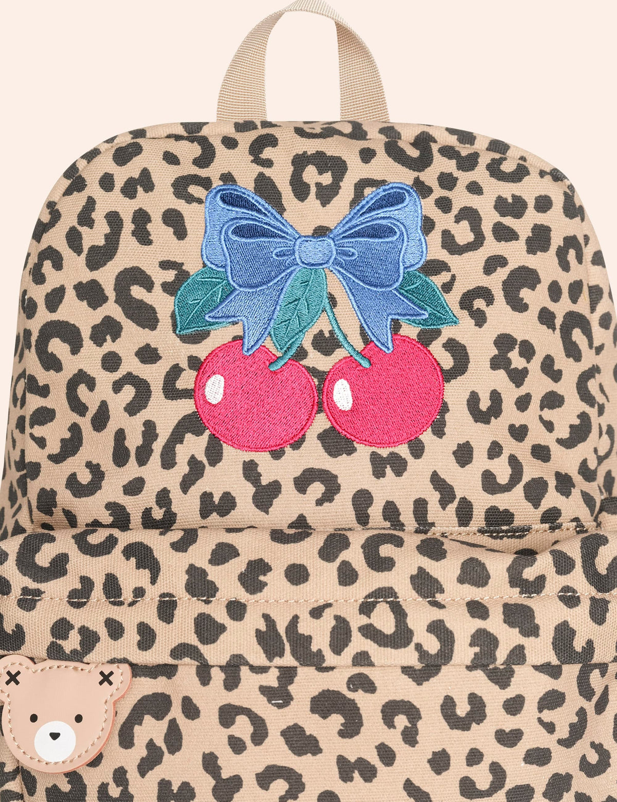 Leopard Cherry Backpack