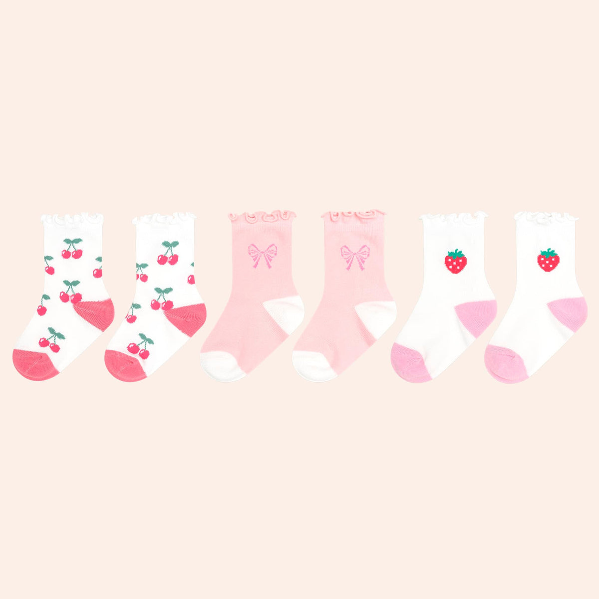3pk Girls Frill Socks