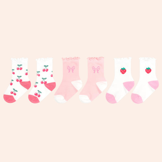 3pk Girls Frill Socks