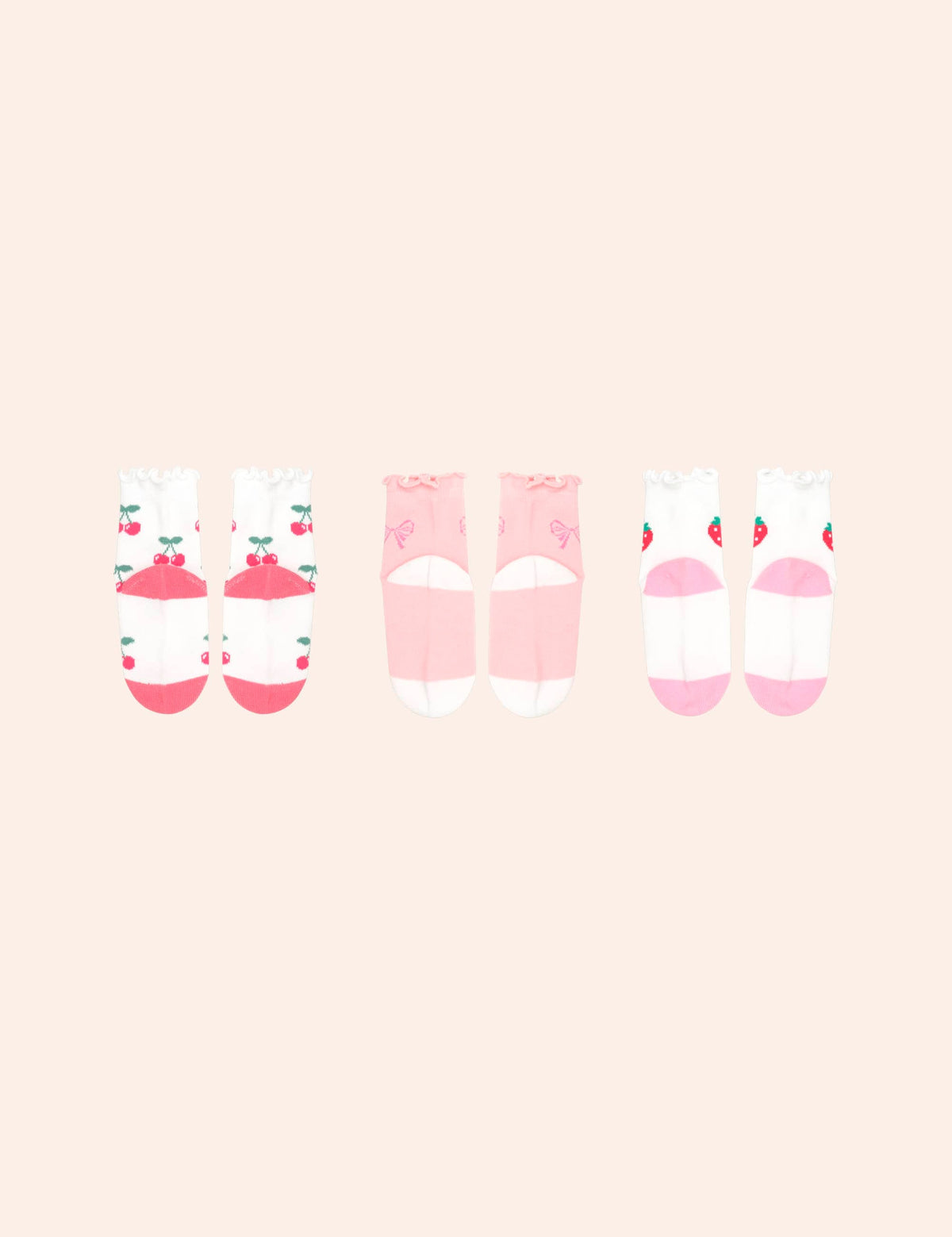 3pk Girls Frill Socks