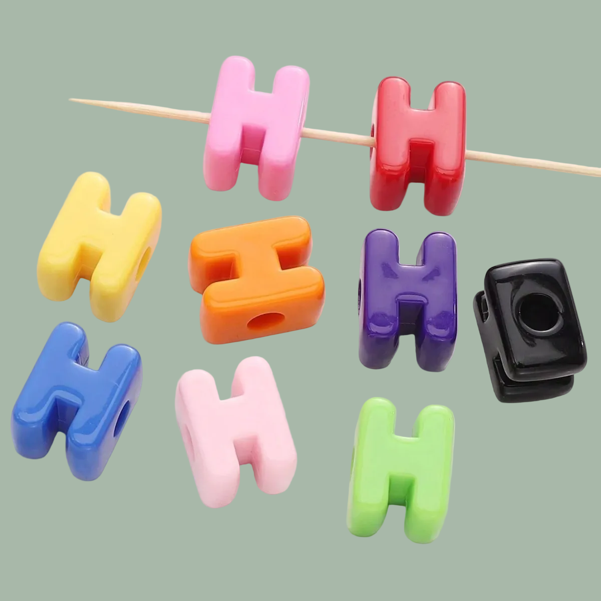 Chunky Letter Charms.
