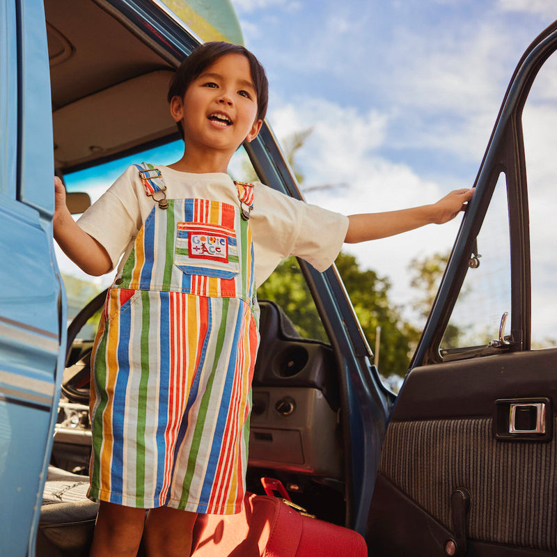 Burton Denim Overalls, Land Down Under Stripe