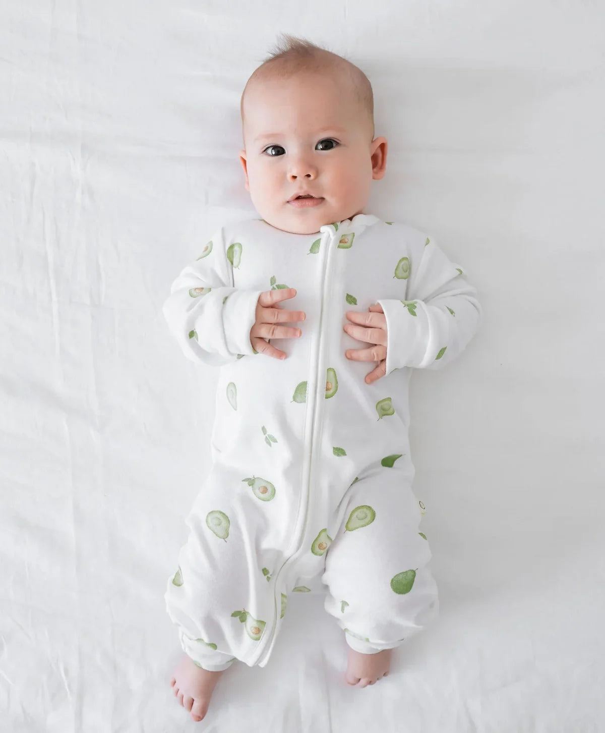 Organic Cotton Growsuit, Avocado