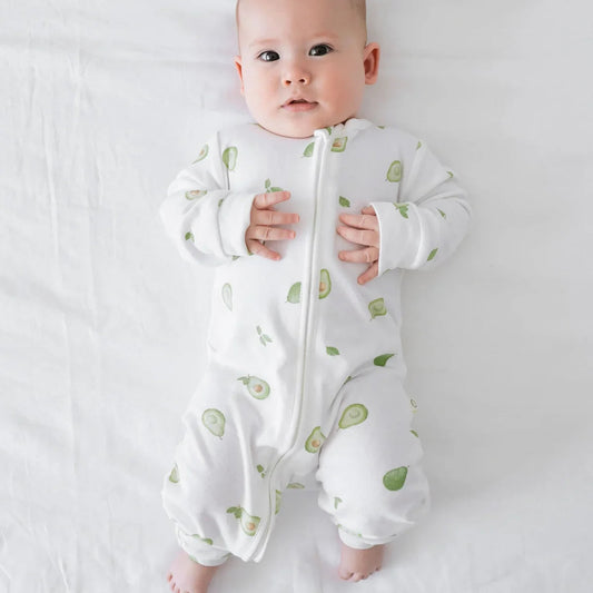 Organic Cotton Growsuit, Avocado