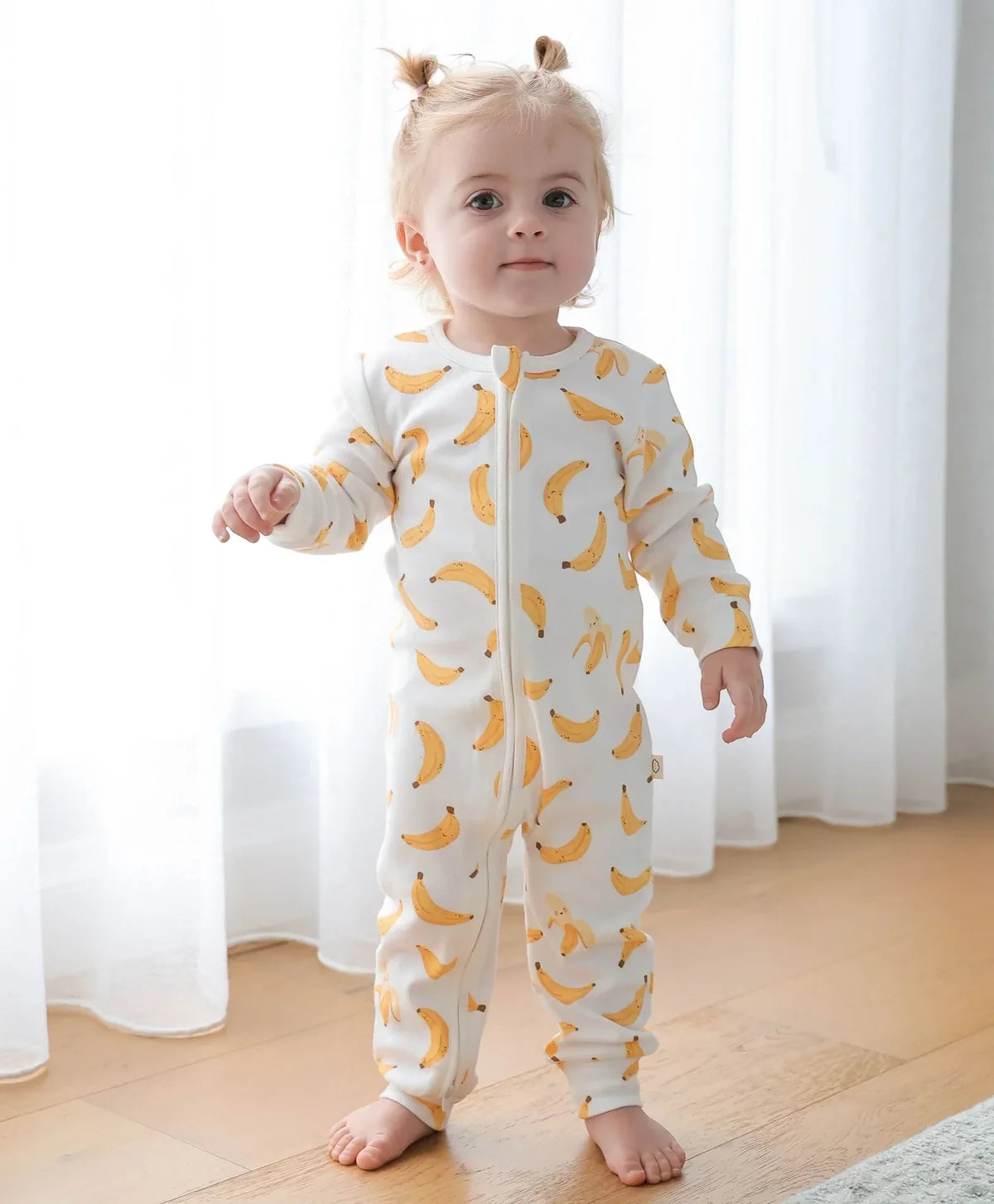 Organic Cotton Growsuit, Bananas