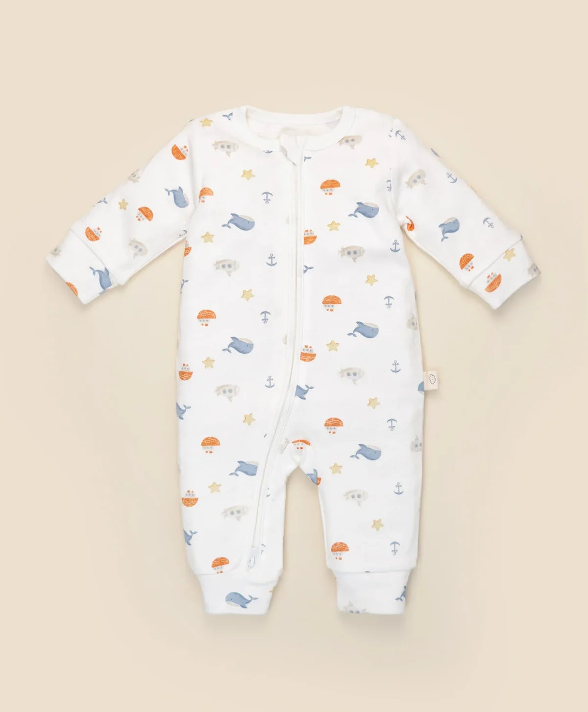 Organic Cotton Growsuit, Sea
