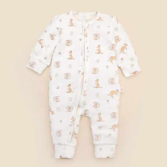 Bamboo Growsuit, Kangaroo and Koala