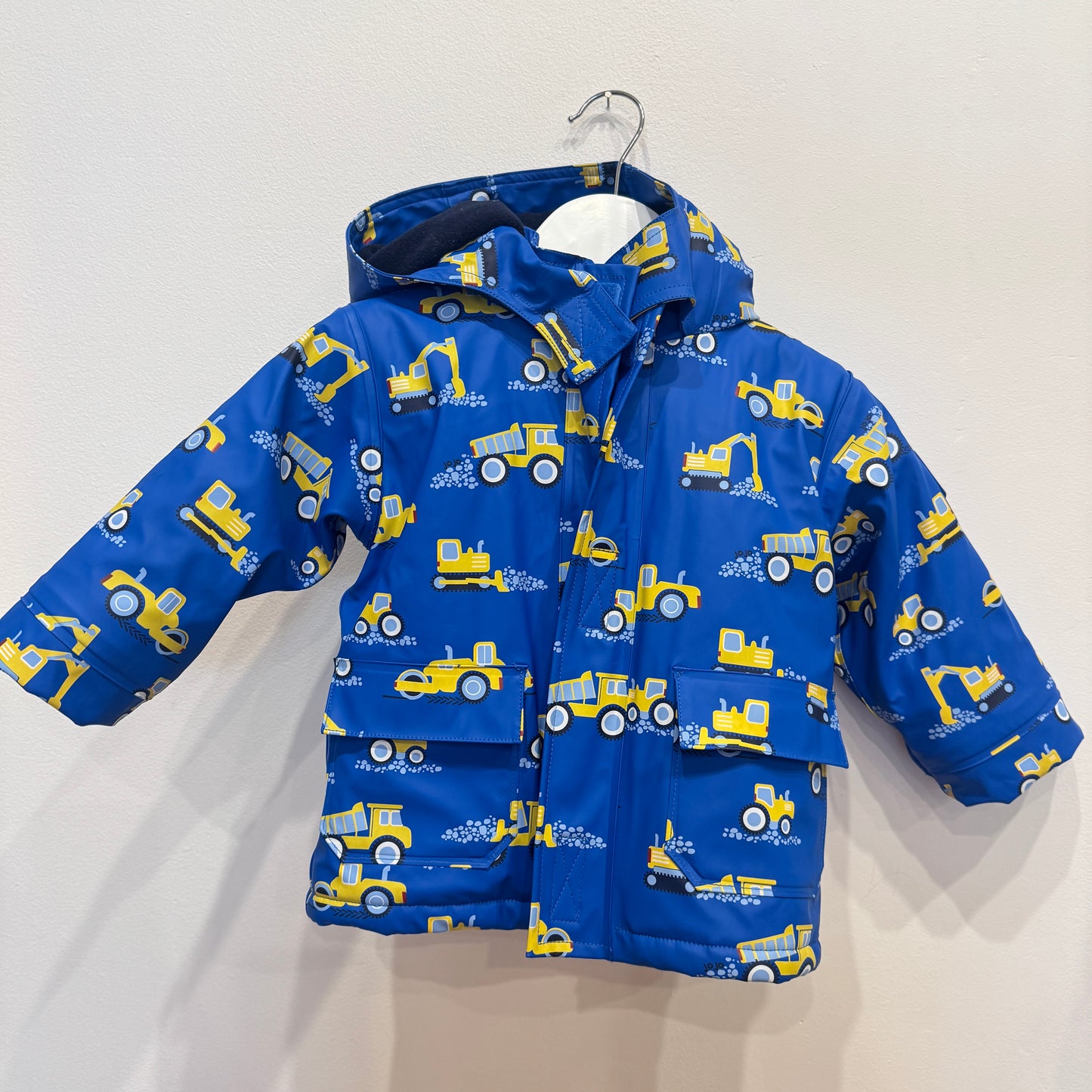 JOJO MAMA BEBE Blue digger waterproof jacket, 12-18m