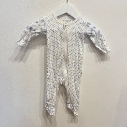 MARQUISE Blue Spot Onesie, 0-3m