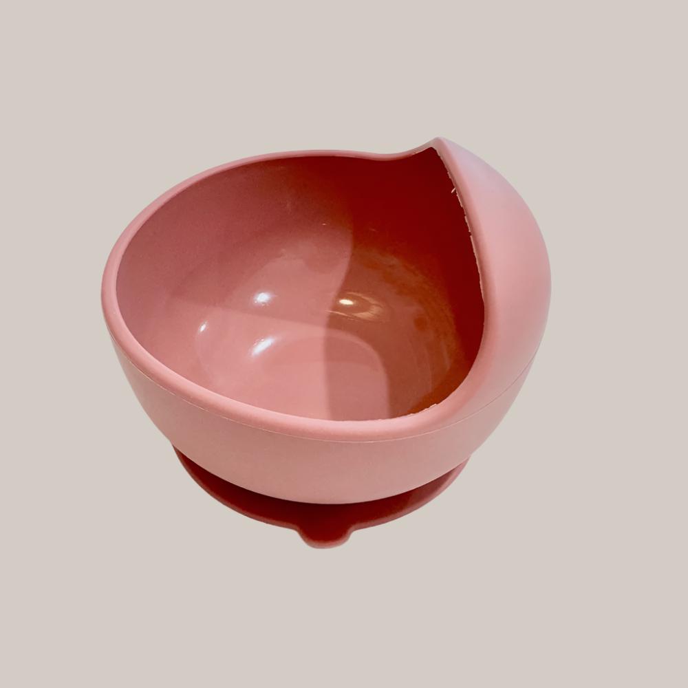 Silicone Suction Bowl, Rose