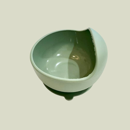 Silicone Suction Bowl, Sage