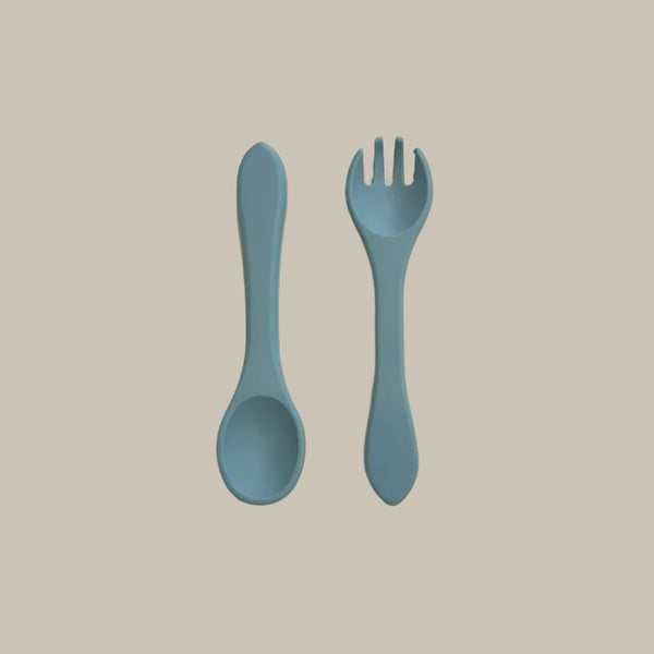 Toddler Fork & Spoon, Sky