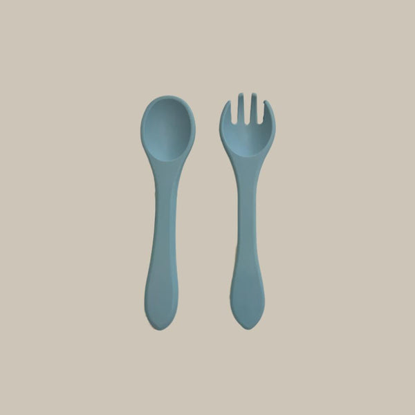 Toddler Fork & Spoon, Sky