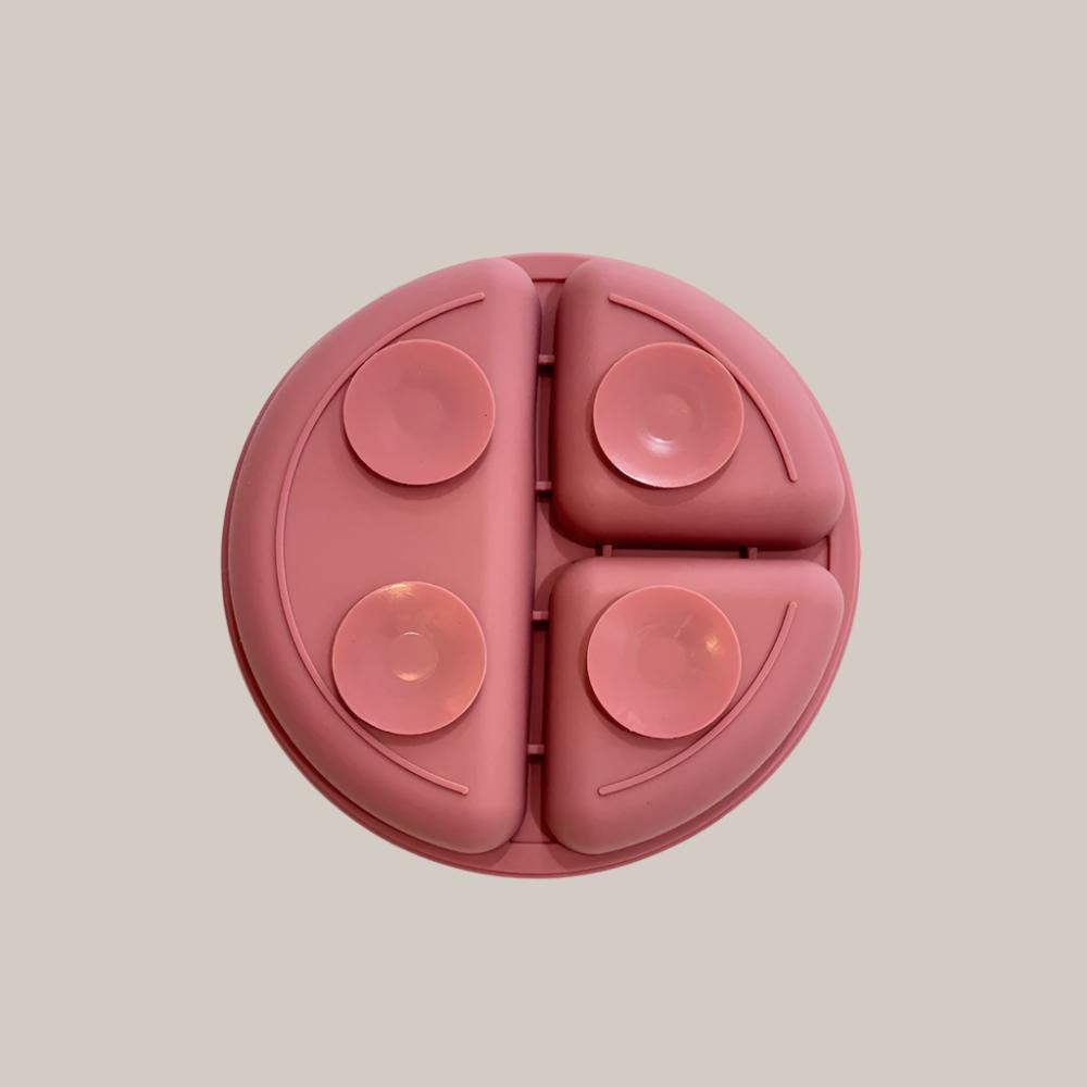 Silicone Suction Plate, Rose