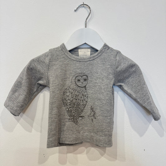 WILSON + FRENCHY Grey Owl L/S, 0-3m