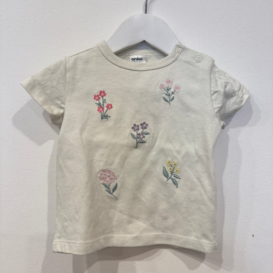 ANKO Flower Tshirt, 3-6m