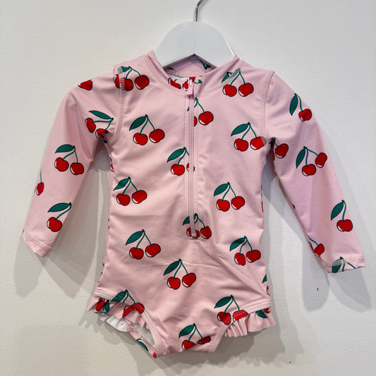 COTTON ON Pink Cherry bathers, 6-12m