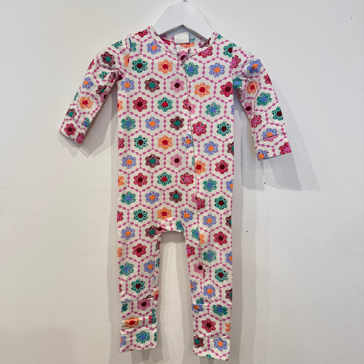 MILKY Flower Pattern onesie, 6-12m