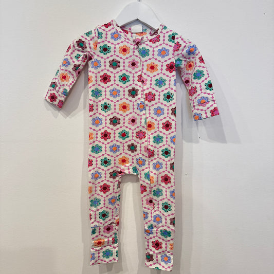 MILKY Flower Pattern onesie, 6-12m