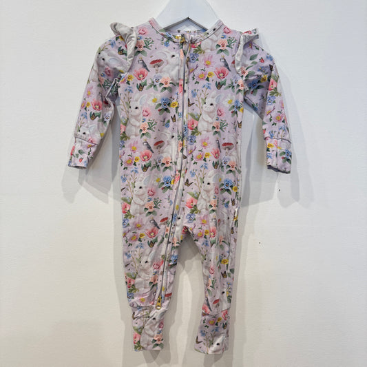 FLEUR HARRIS Purple Fairytale onesie, 6-12m