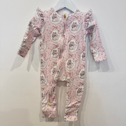 FLEUR HARRIS Pink bunny onesie, 6-12m